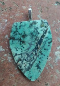 Display Australian Turquoise Pendant      