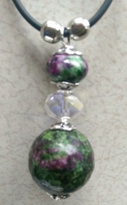 Display Ruby Zoisite Pendant              